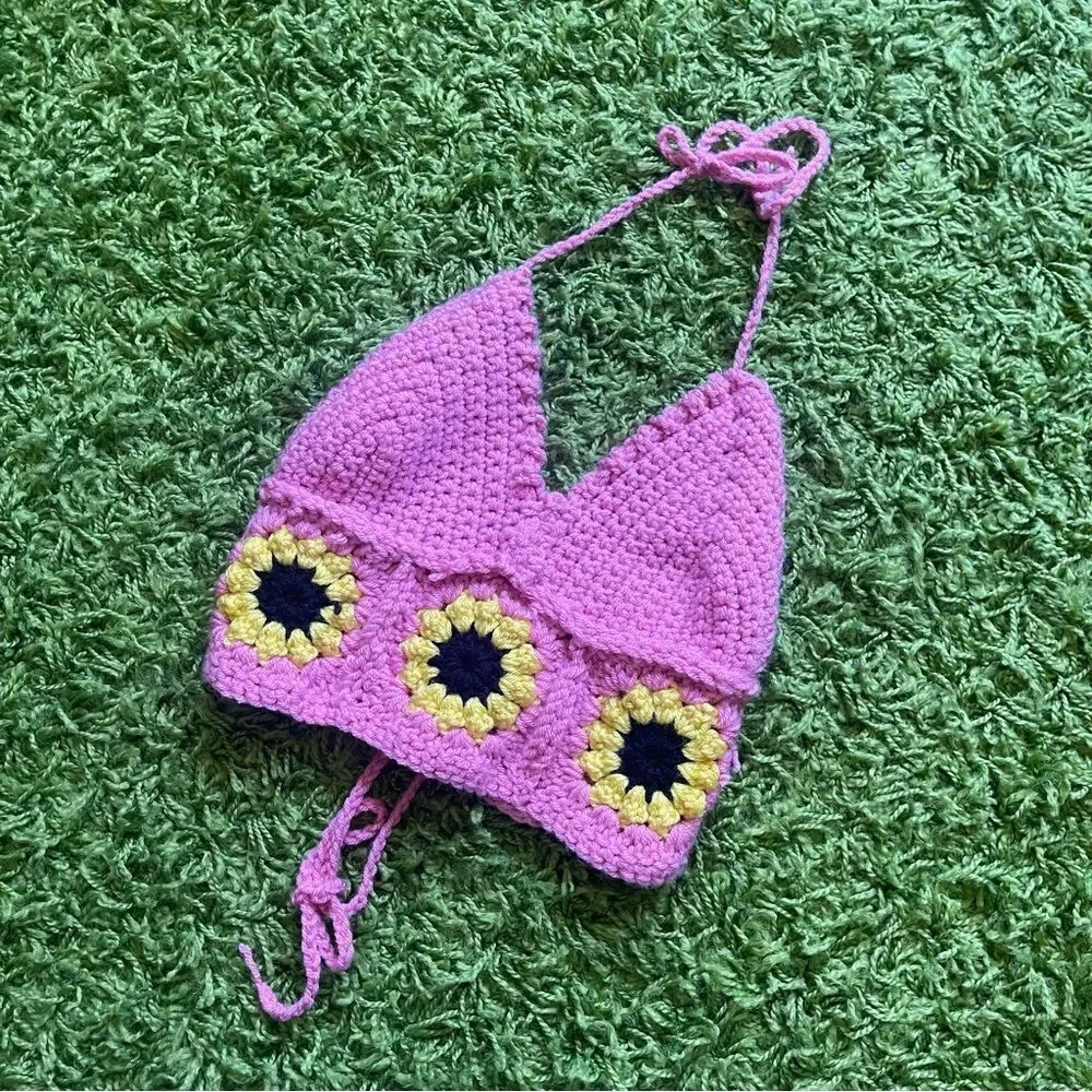 CROCHET HALTER TOP HANDMADE - Picture 11 of 13